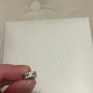 Pandora bracelet clip silver